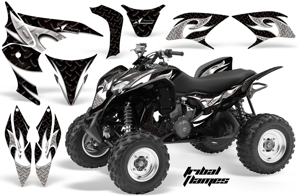 Honda TRX 700 Graphics TribalFlames BLACK